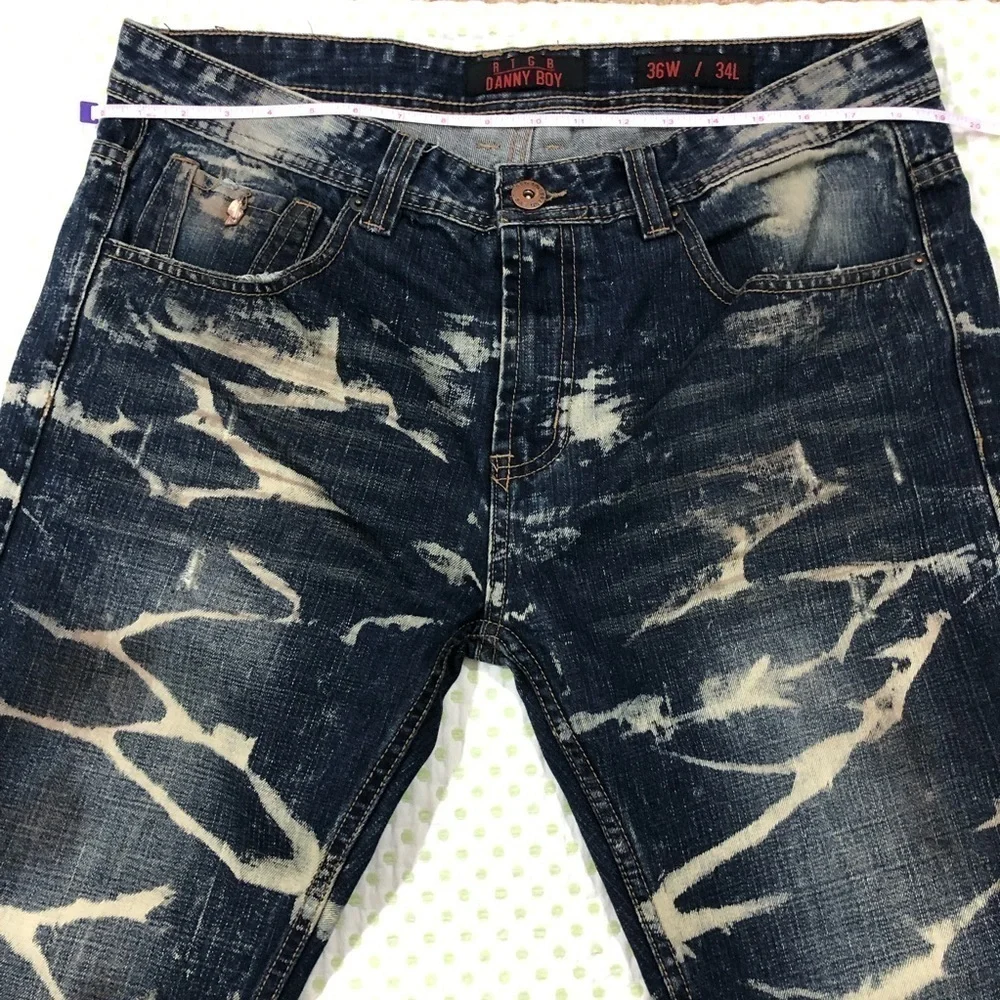 RTGB MENS COOL STRAIGHT LEG JEANS SZ 36W 34L